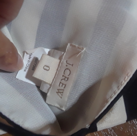 J.Crew Black and White striped dress - Picture 7 of 8